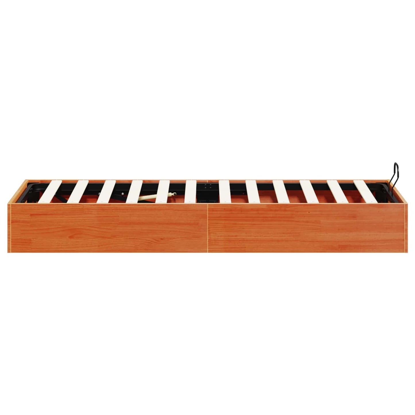 Ottoman Bed Frame with Storage Wax Brown 100 x 200 cm
