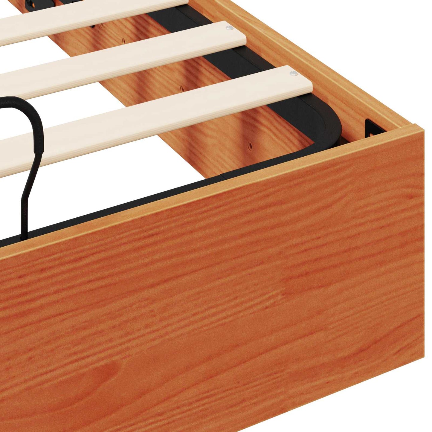 Ottoman Bed Frame with Storage Wax Brown 150 x 200 cm
