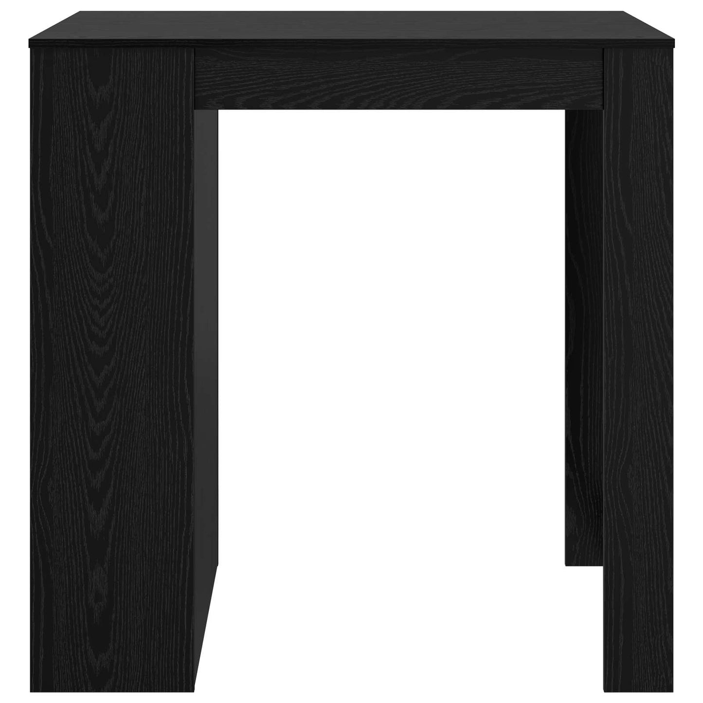 Bar Table Black Oak 102 x 70 x 103.5 cm Engineered Wood