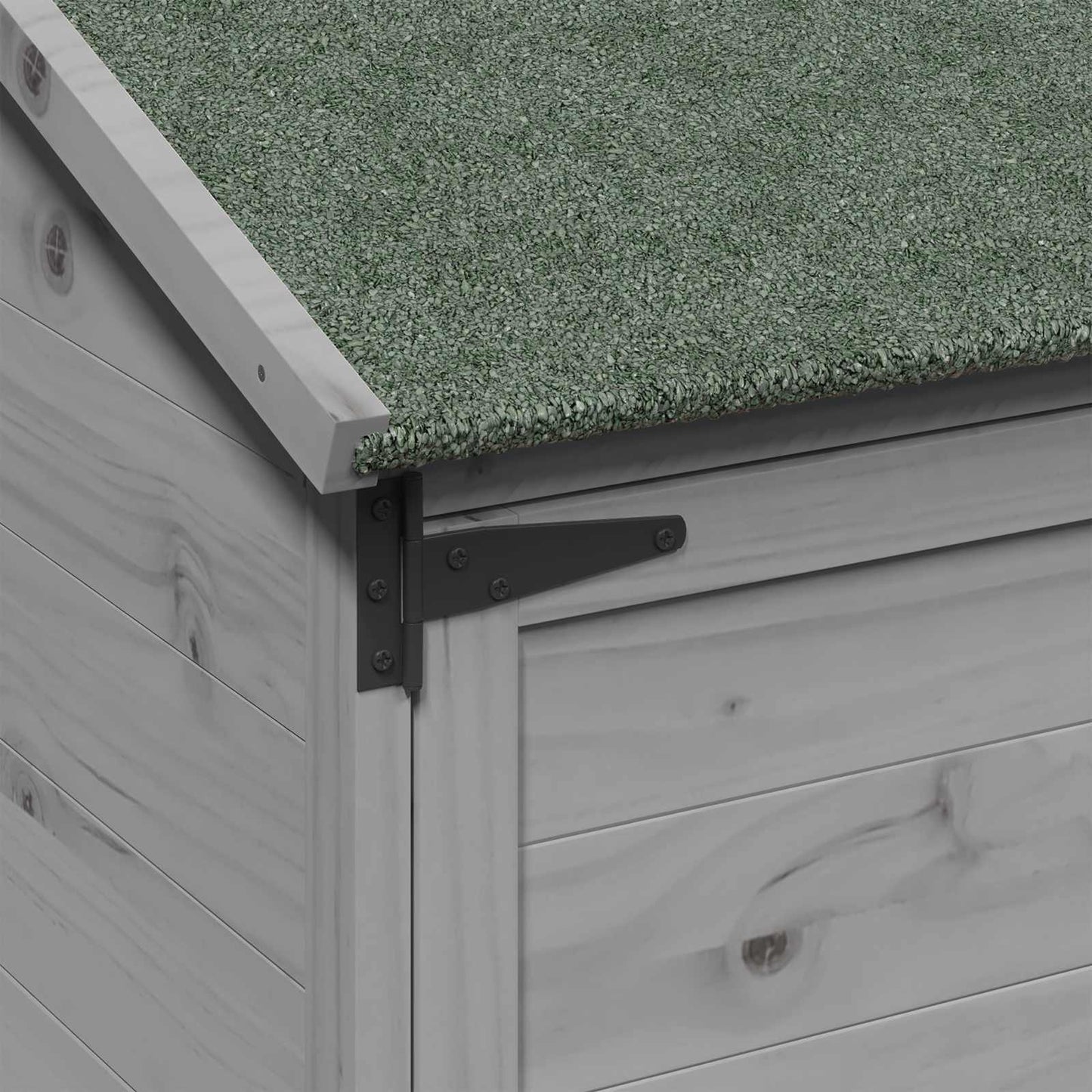 Garden Shed Grey 59 x 56 x 113.5 cm Engineered Wood