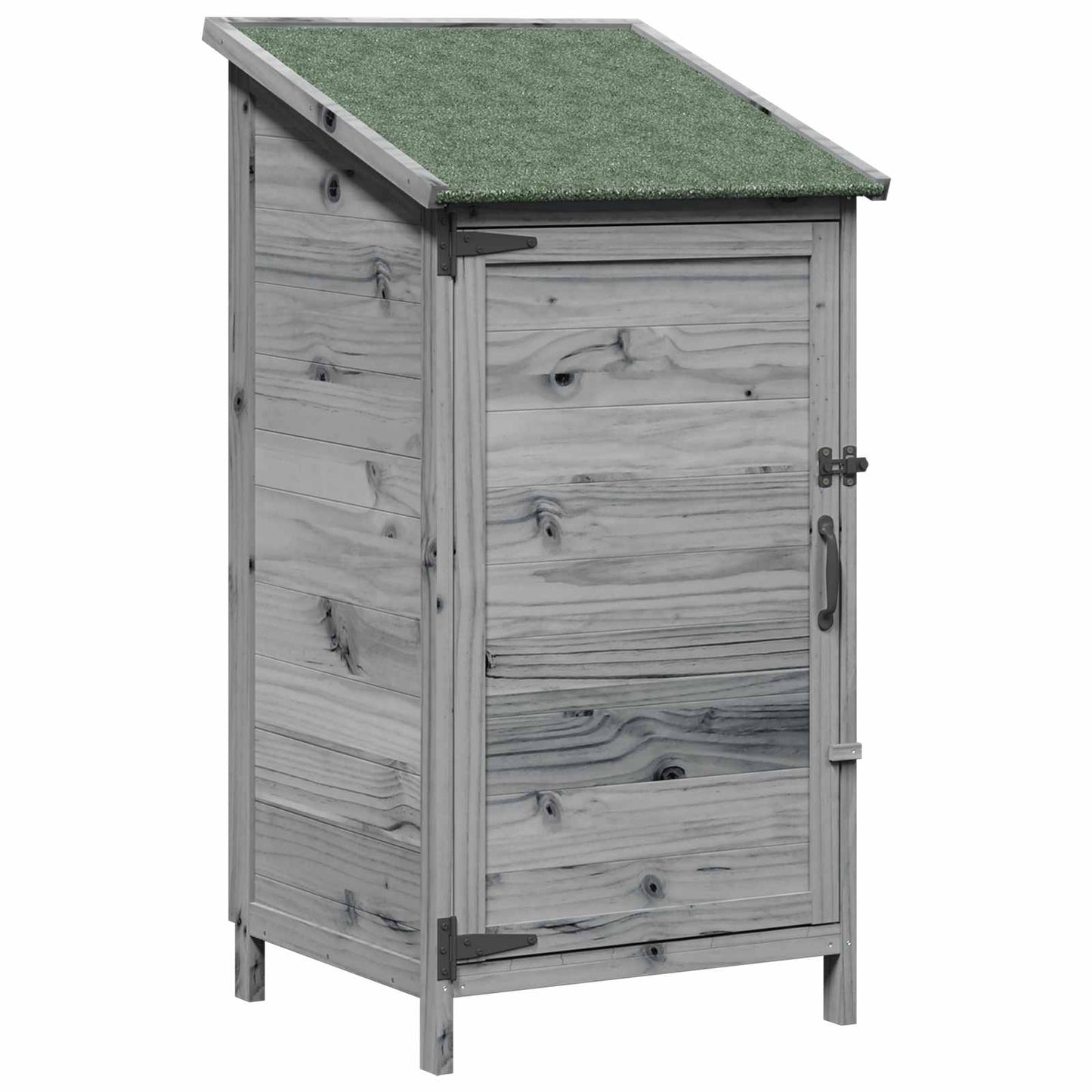 Garden Shed Grey 59 x 56 x 113.5 cm Engineered Wood