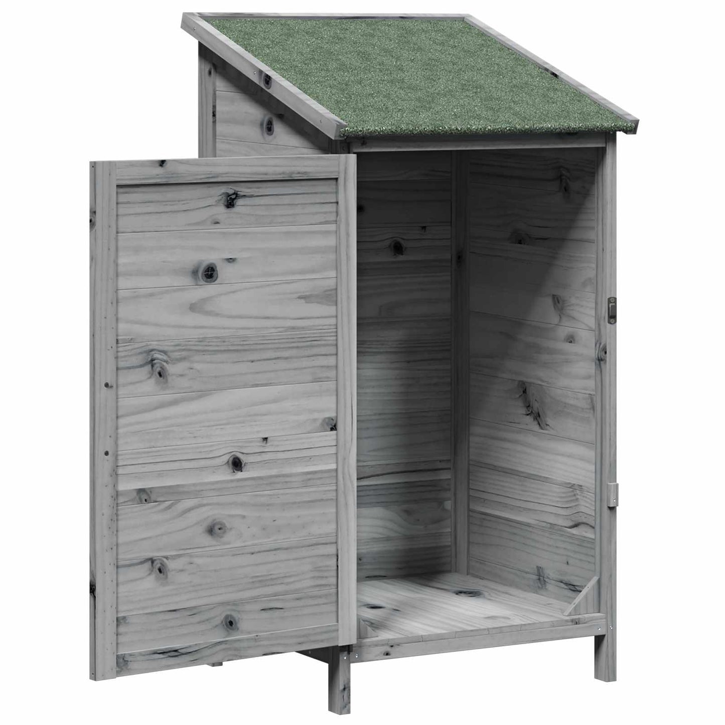 Garden Shed Grey 59 x 56 x 113.5 cm Engineered Wood