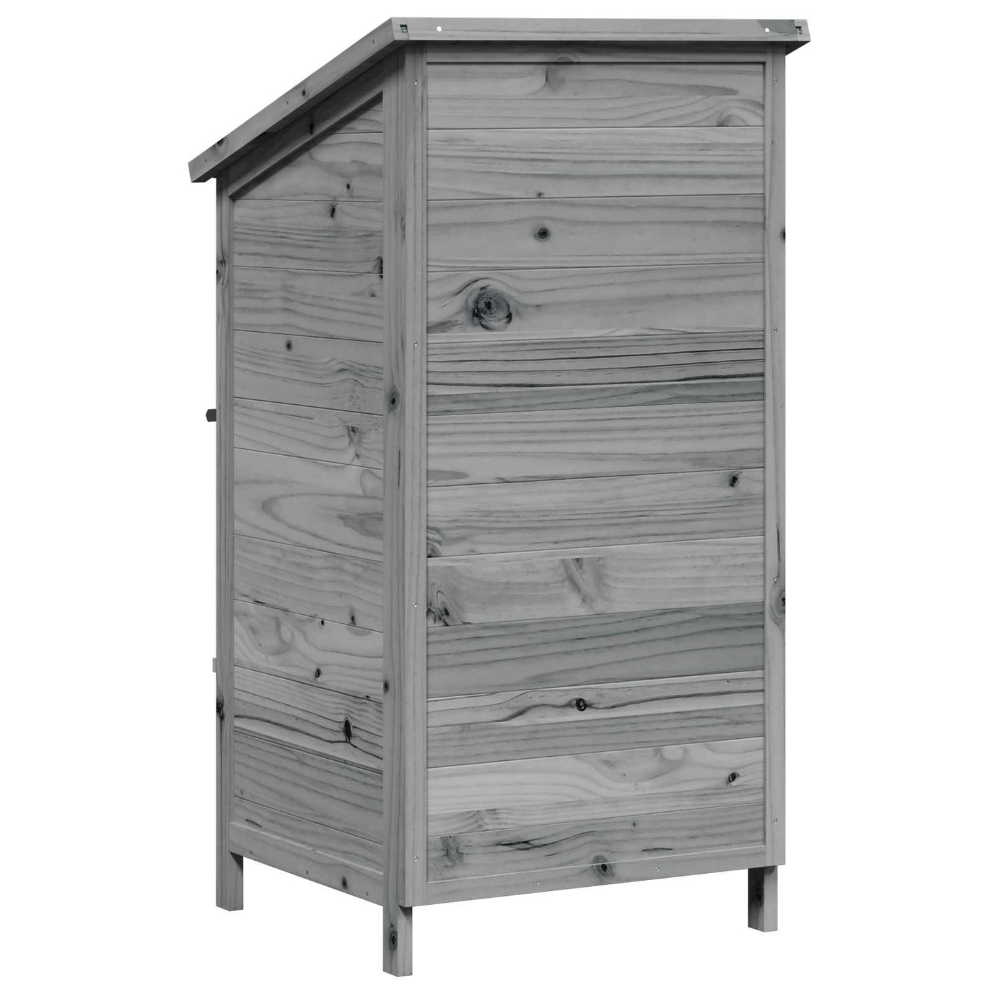 Garden Shed Grey 59 x 56 x 113.5 cm Engineered Wood