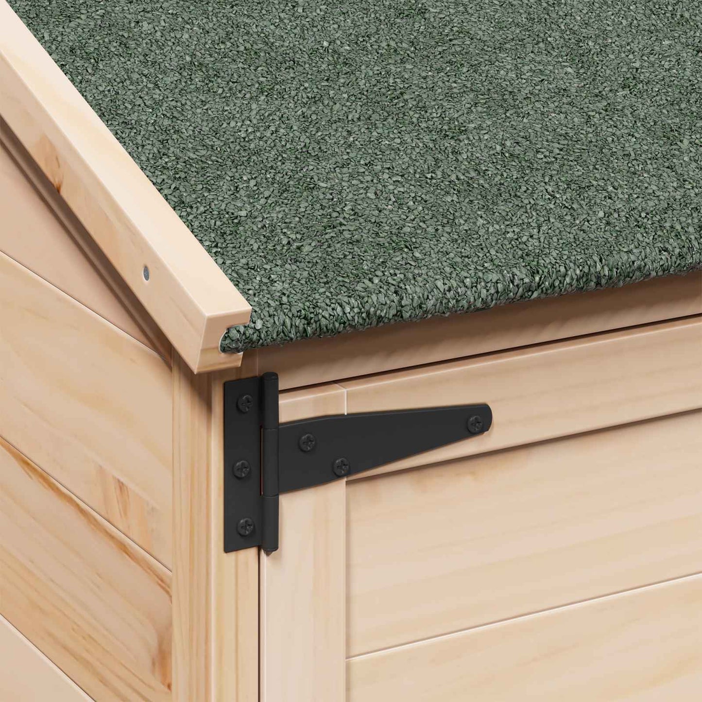 Garden Shed Natural 106.5 x 56 x 113.5 cm Engineered Wood