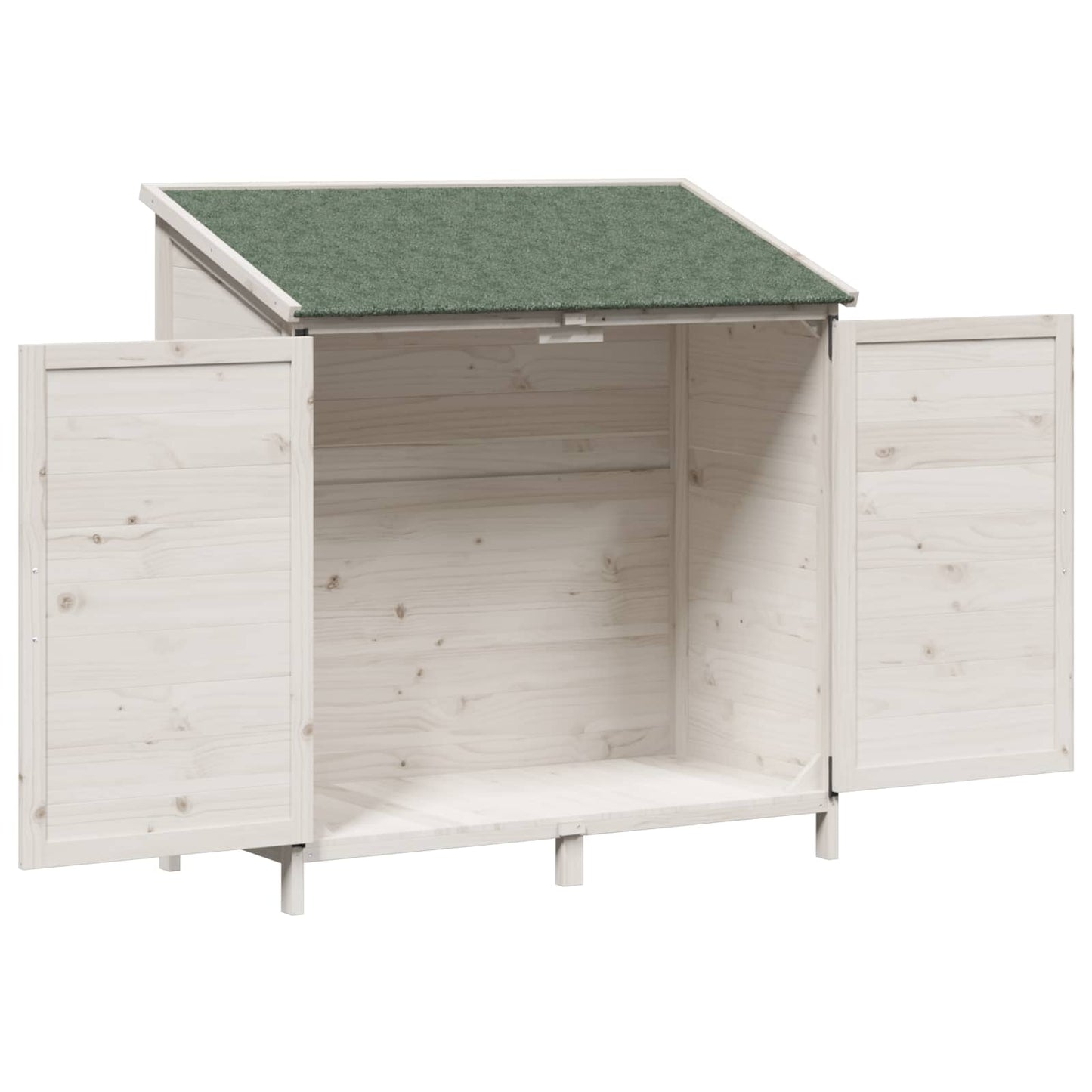 Garden Shed White 106.5 x 56 x 113.5 cm Engineered Wood