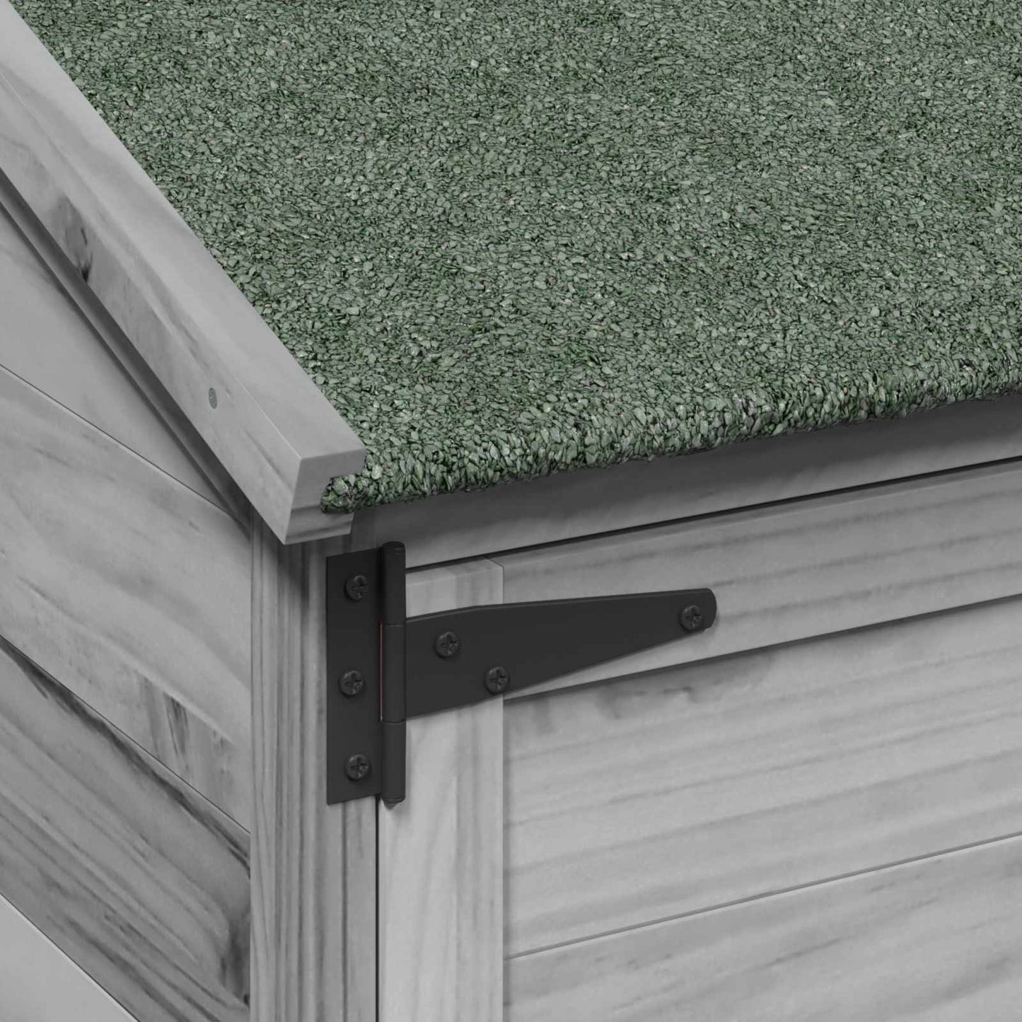 Garden Shed Grey 106.5 x 56 x 113.5 cm Engineered Wood