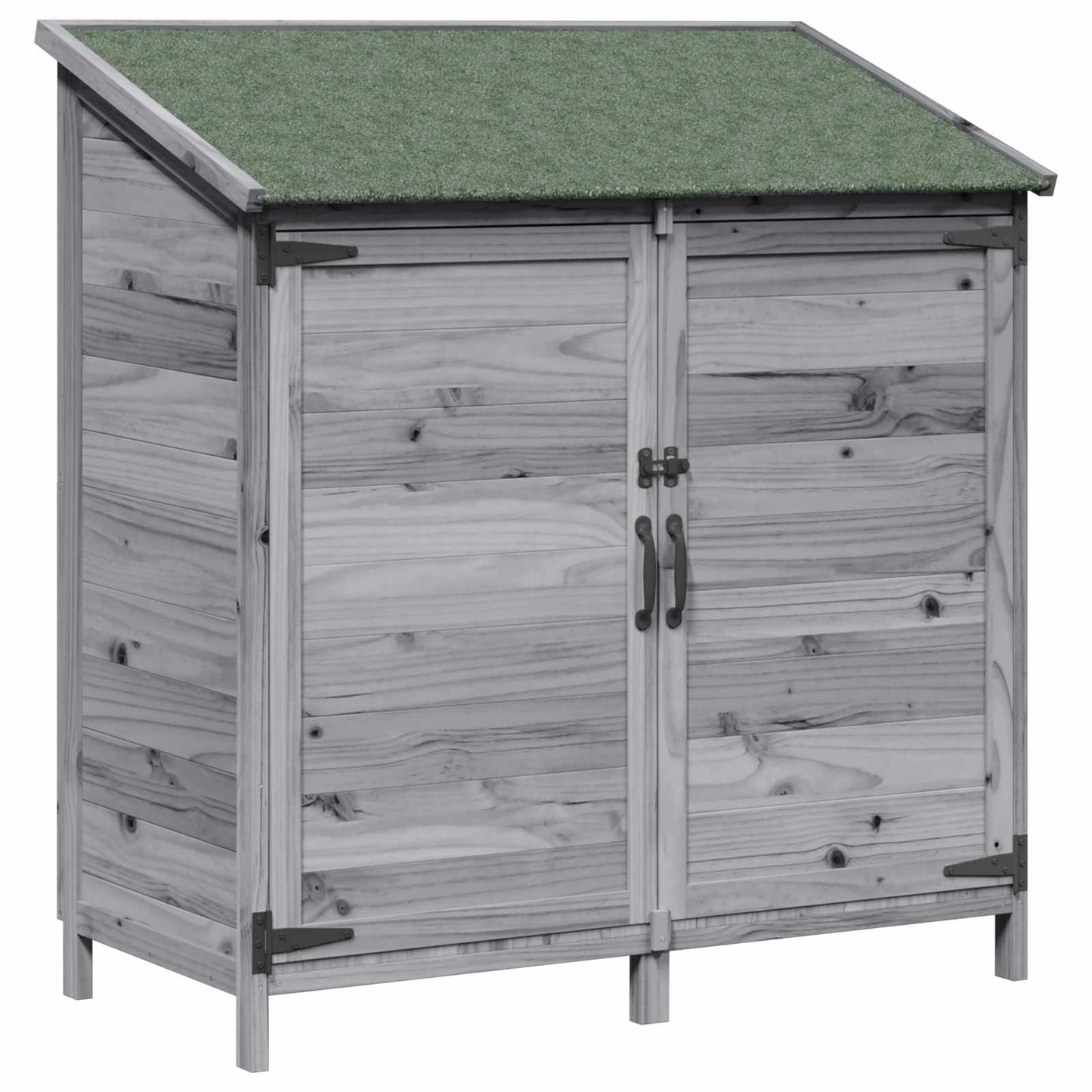 Garden Shed Grey 106.5 x 56 x 113.5 cm Engineered Wood