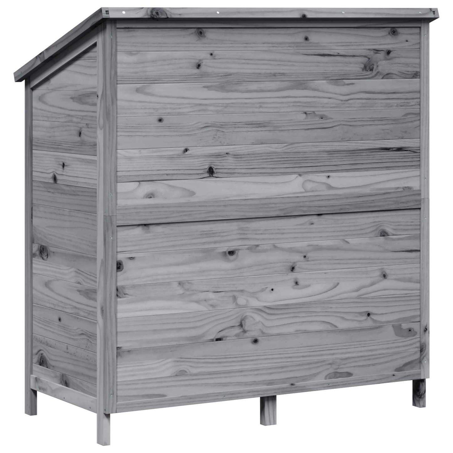 Garden Shed Grey 106.5 x 56 x 113.5 cm Engineered Wood