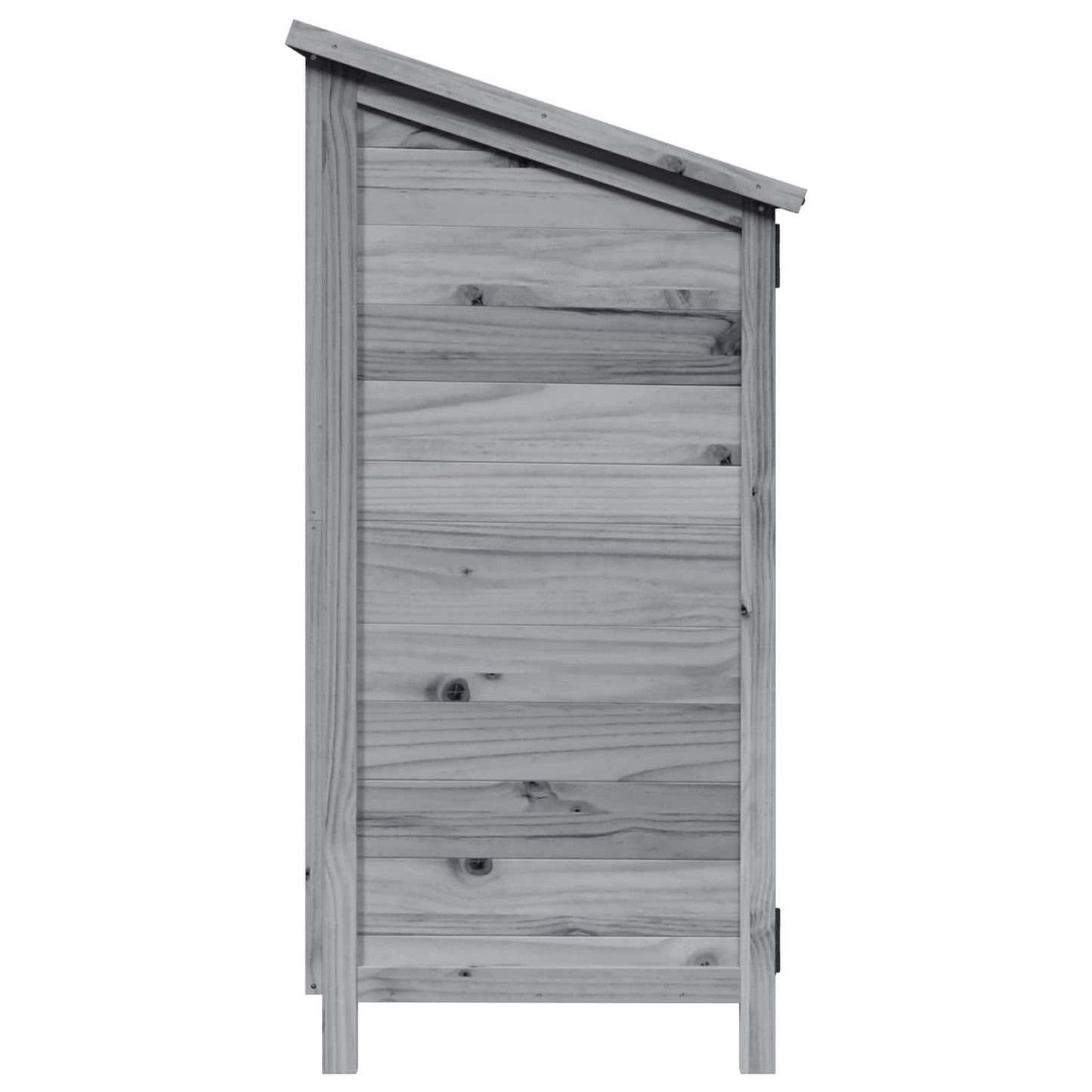Garden Shed Grey 106.5 x 56 x 113.5 cm Engineered Wood