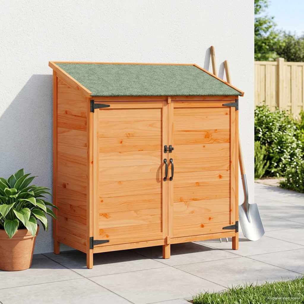 Garden Shed Brown 106.5 x 56 x 113.5 cm Engineered Wood