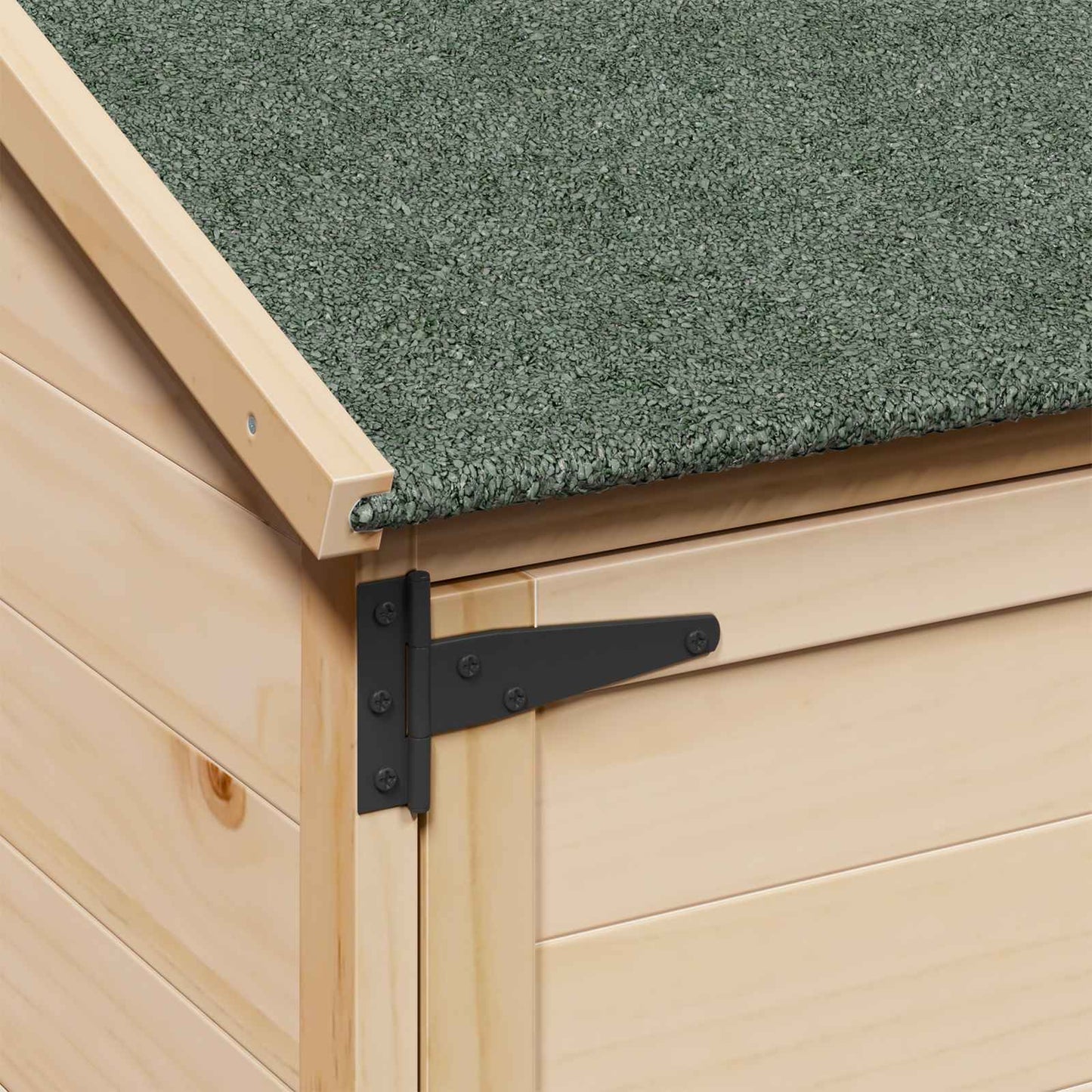 Garden Shed Natural 59.5 x 56 x 176.5 cm Engineered Wood