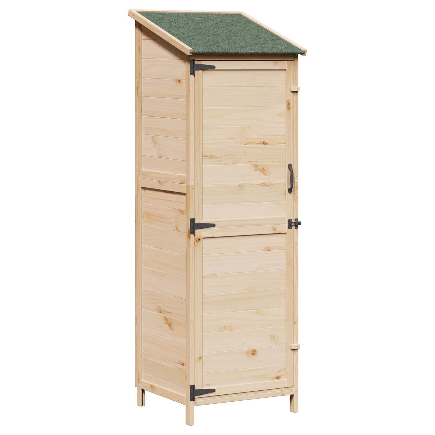 Garden Shed Natural 59.5 x 56 x 176.5 cm Engineered Wood