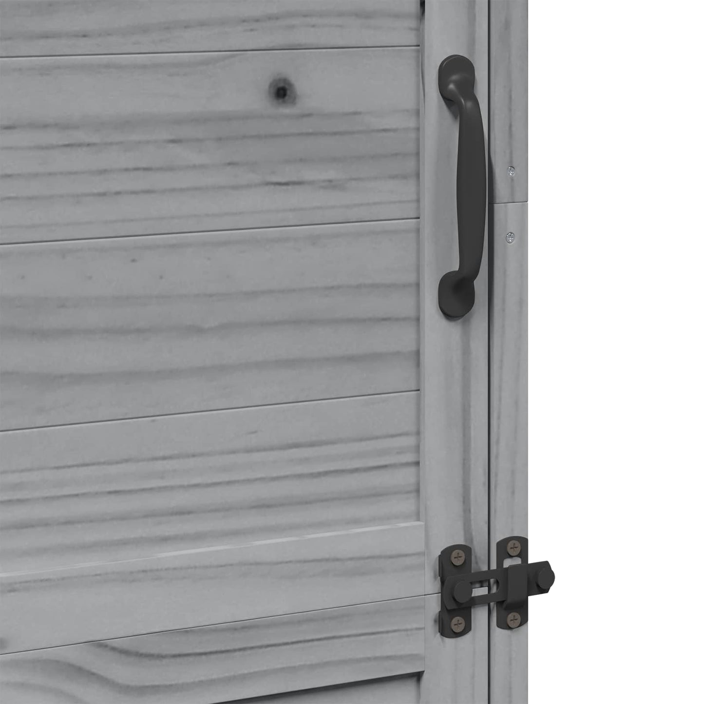 Garden Shed Grey 59.5 x 56 x 176.5 cm Engineered Wood