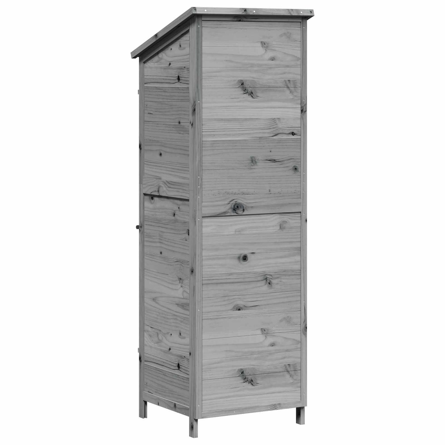 Garden Shed Grey 59.5 x 56 x 176.5 cm Engineered Wood