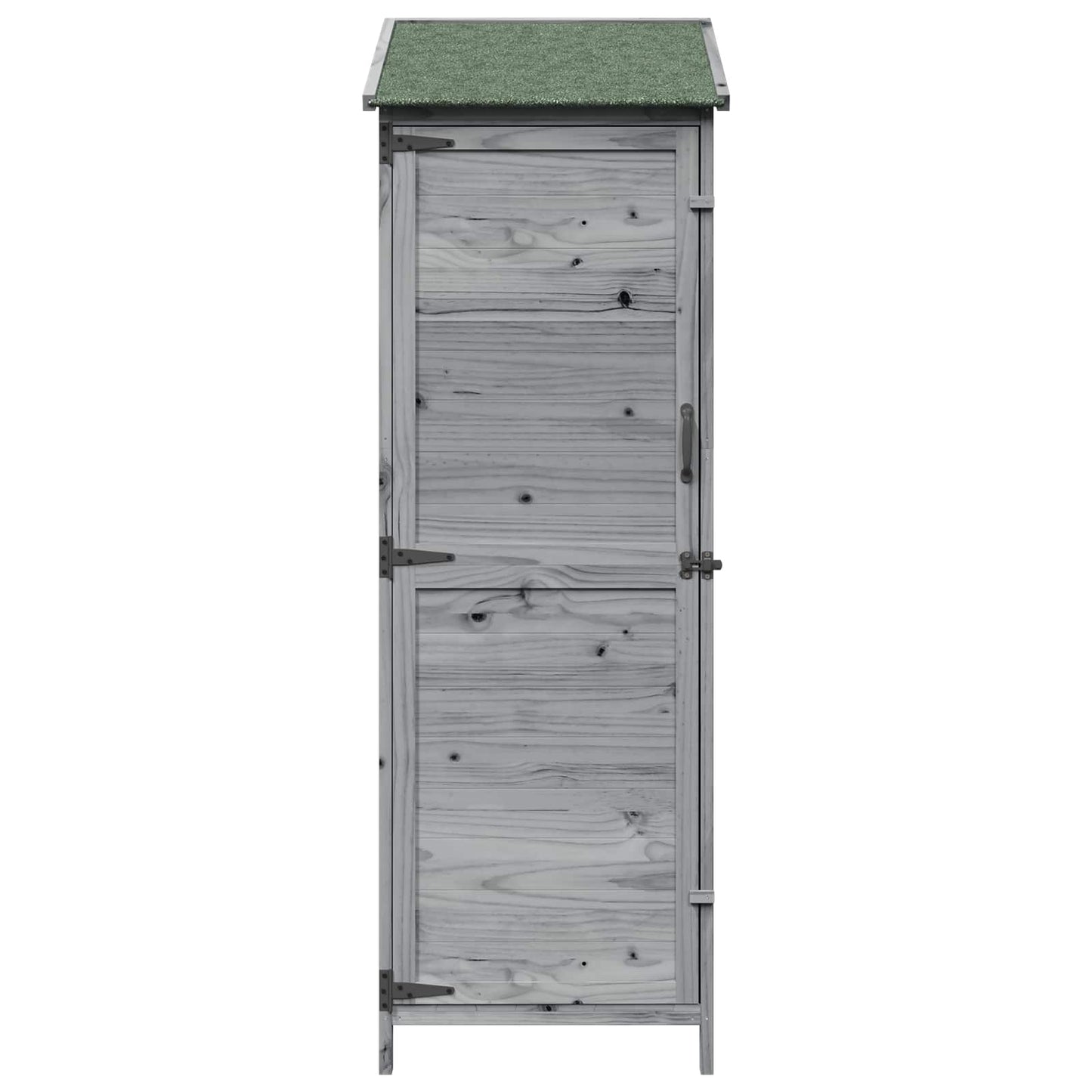 Garden Shed Grey 59.5 x 56 x 176.5 cm Engineered Wood