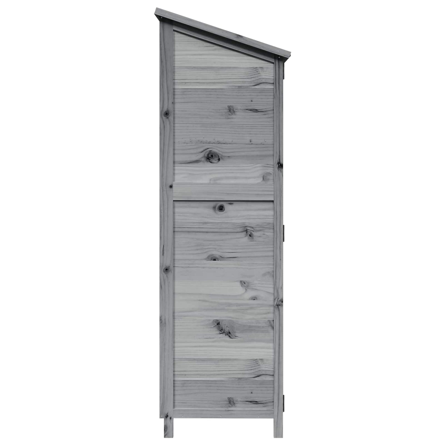 Garden Shed Grey 59.5 x 56 x 176.5 cm Engineered Wood