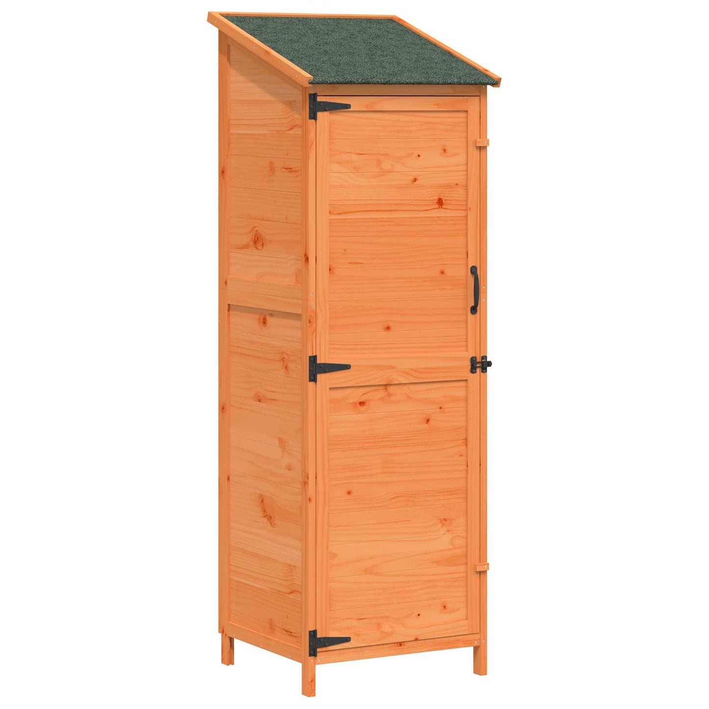 Garden Shed Brown 59.5 x 56 x 176.5 cm Engineered Wood
