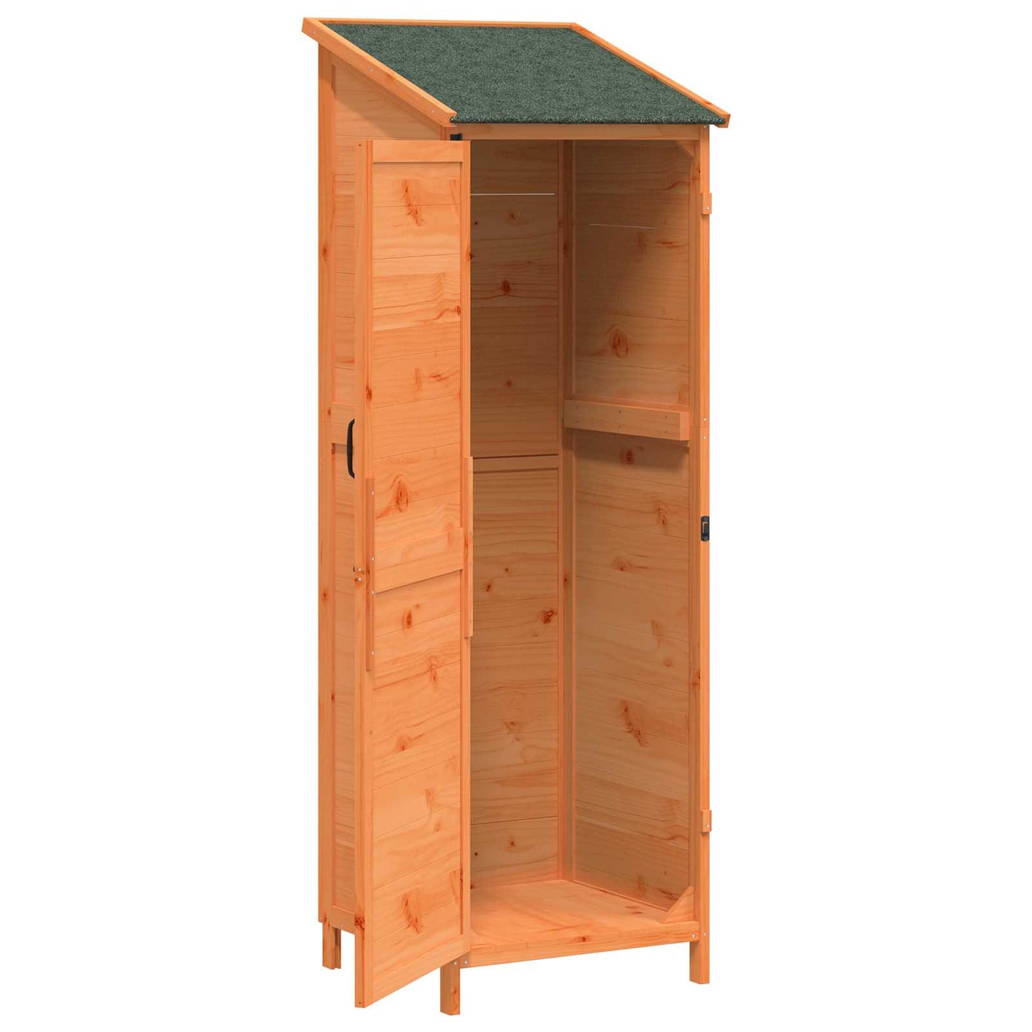 Garden Shed Brown 59.5 x 56 x 176.5 cm Engineered Wood