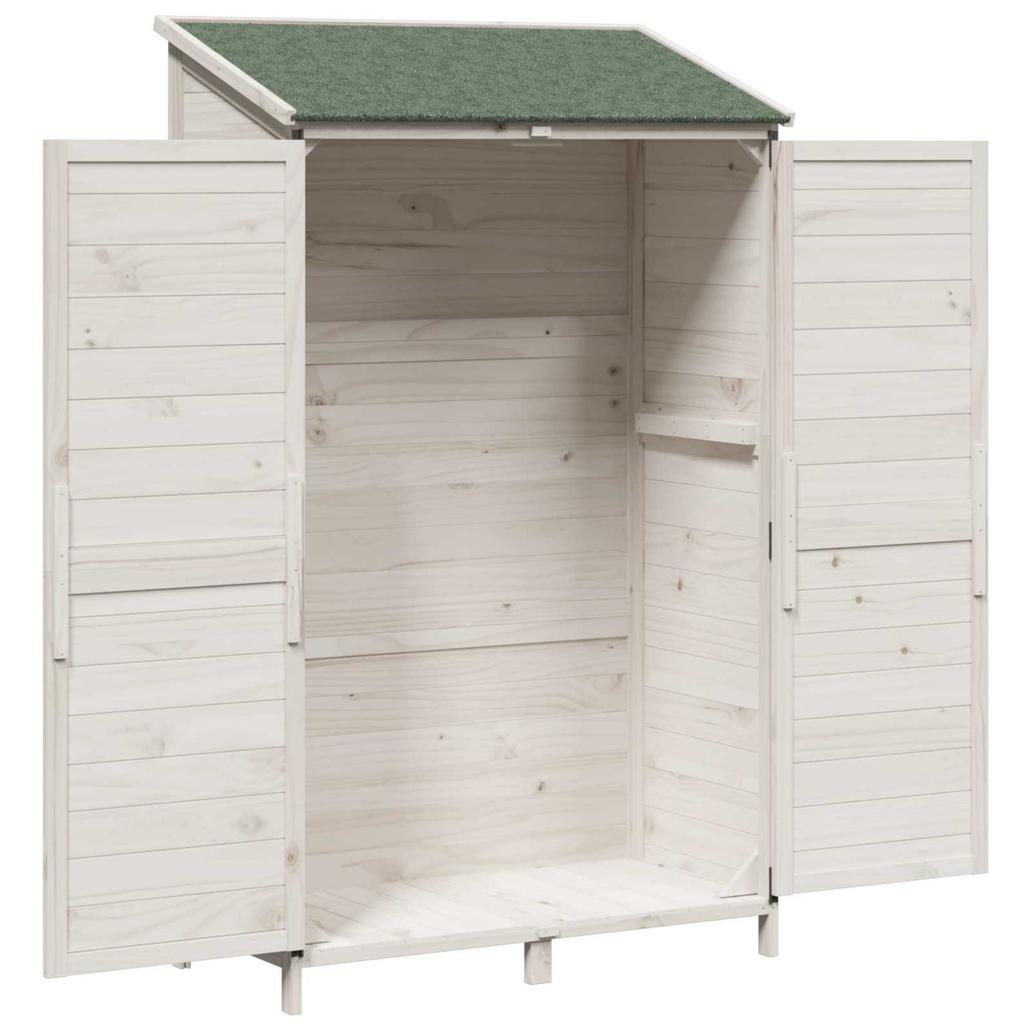 Garden Shed White 106.5 x 56 x 176 cm Engineered Wood
