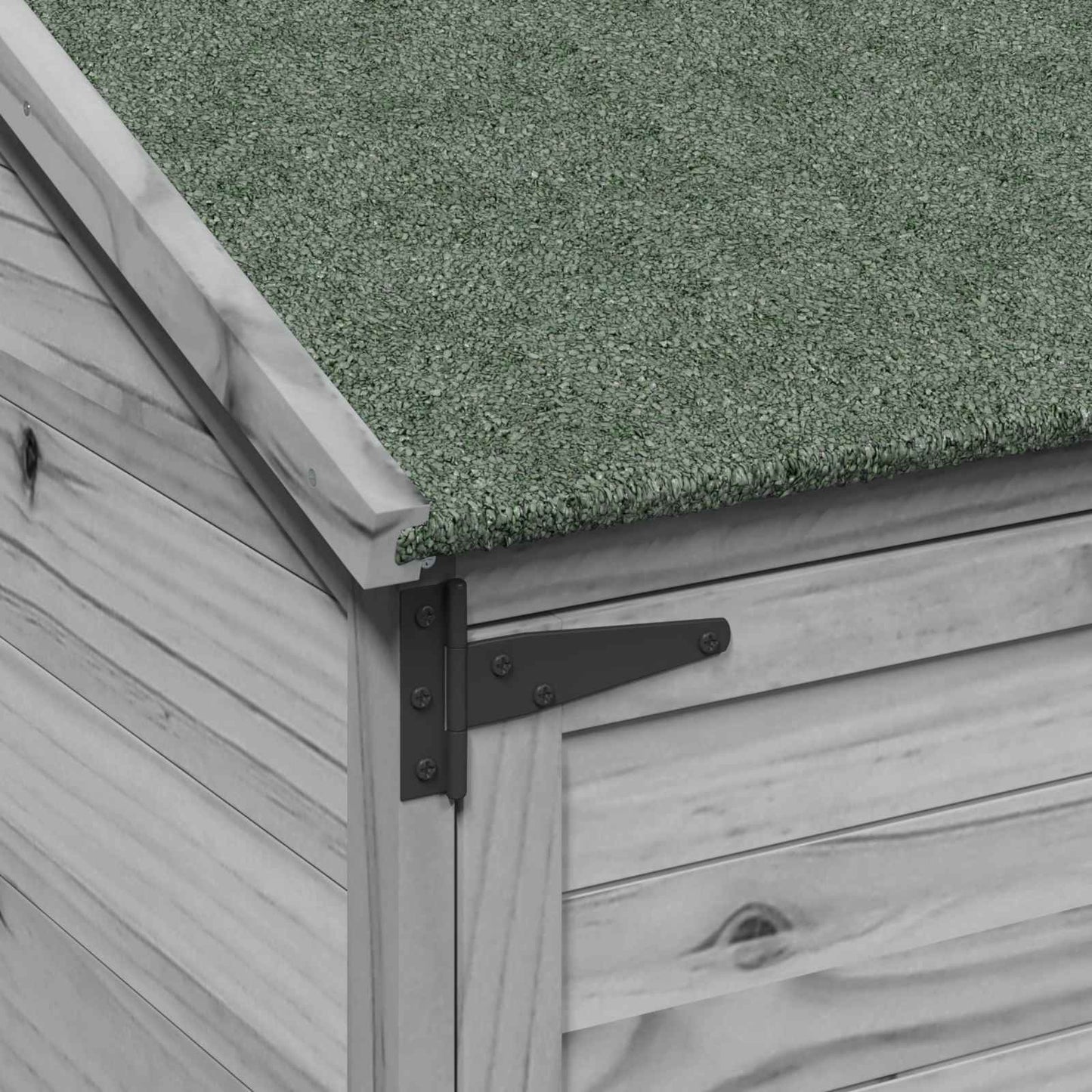 Garden Shed Grey 106.5 x 56 x 176 cm Engineered Wood