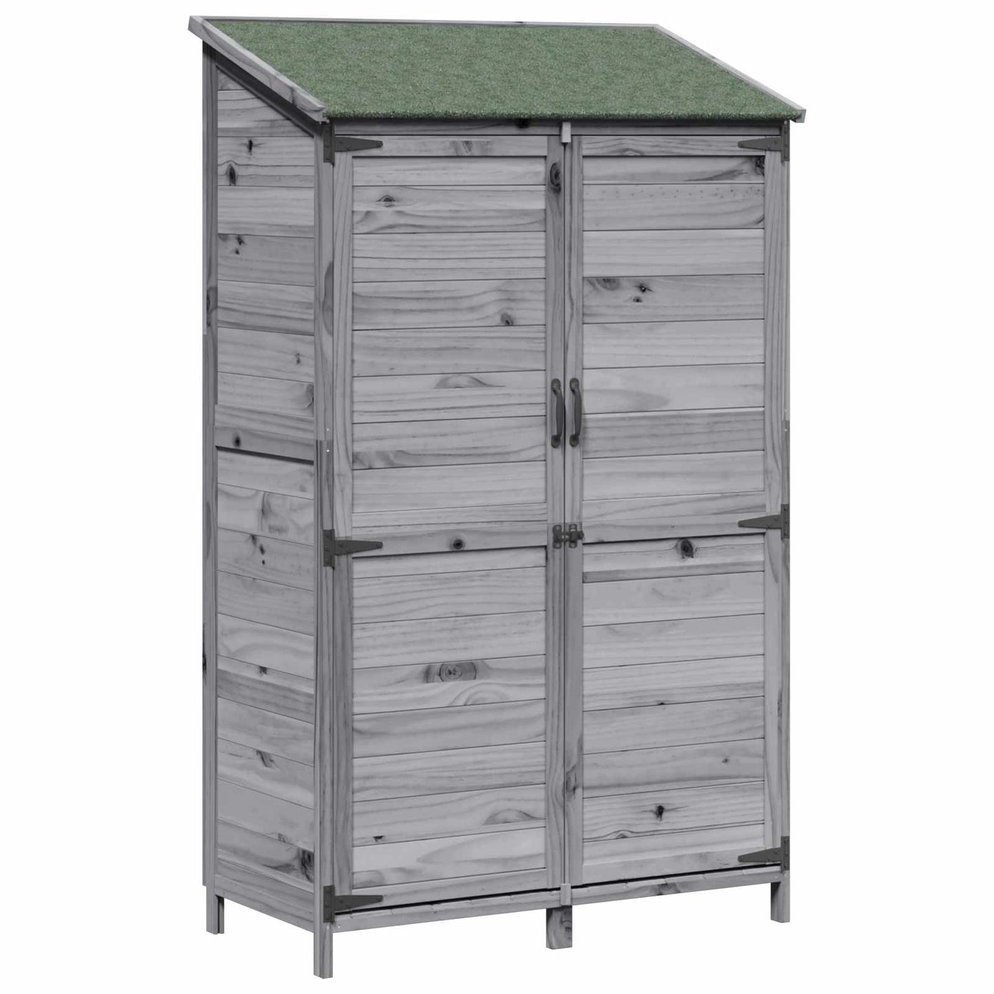 Garden Shed Grey 106.5 x 56 x 176 cm Engineered Wood