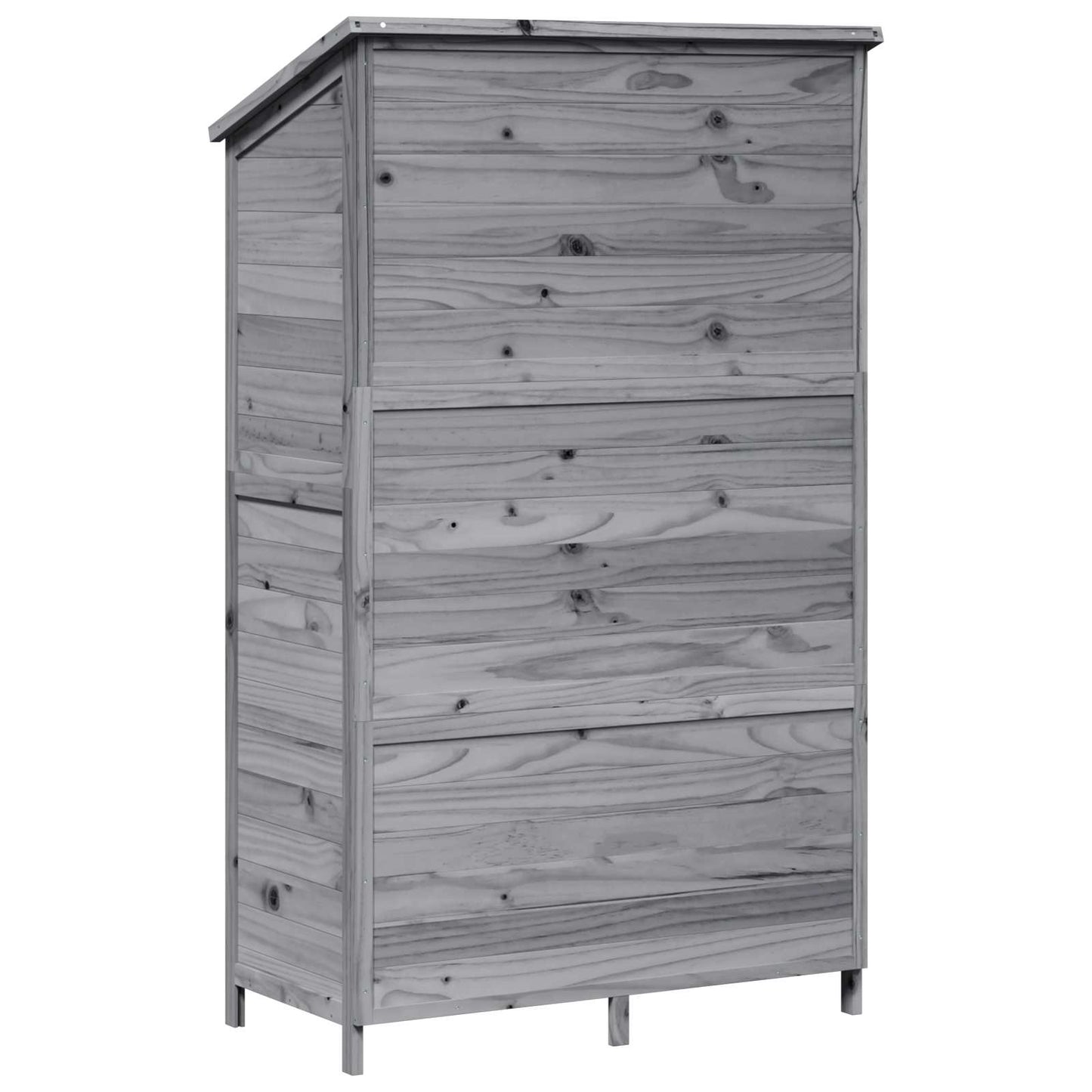 Garden Shed Grey 106.5 x 56 x 176 cm Engineered Wood