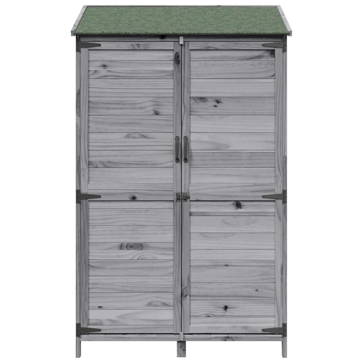 Garden Shed Grey 106.5 x 56 x 176 cm Engineered Wood