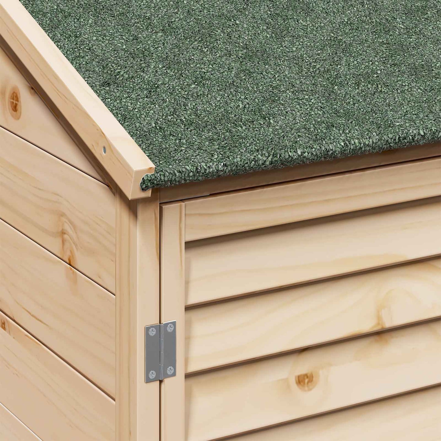 Garden Shed Natural 59 x 56 x 113.5 cm Solid Fir Wood