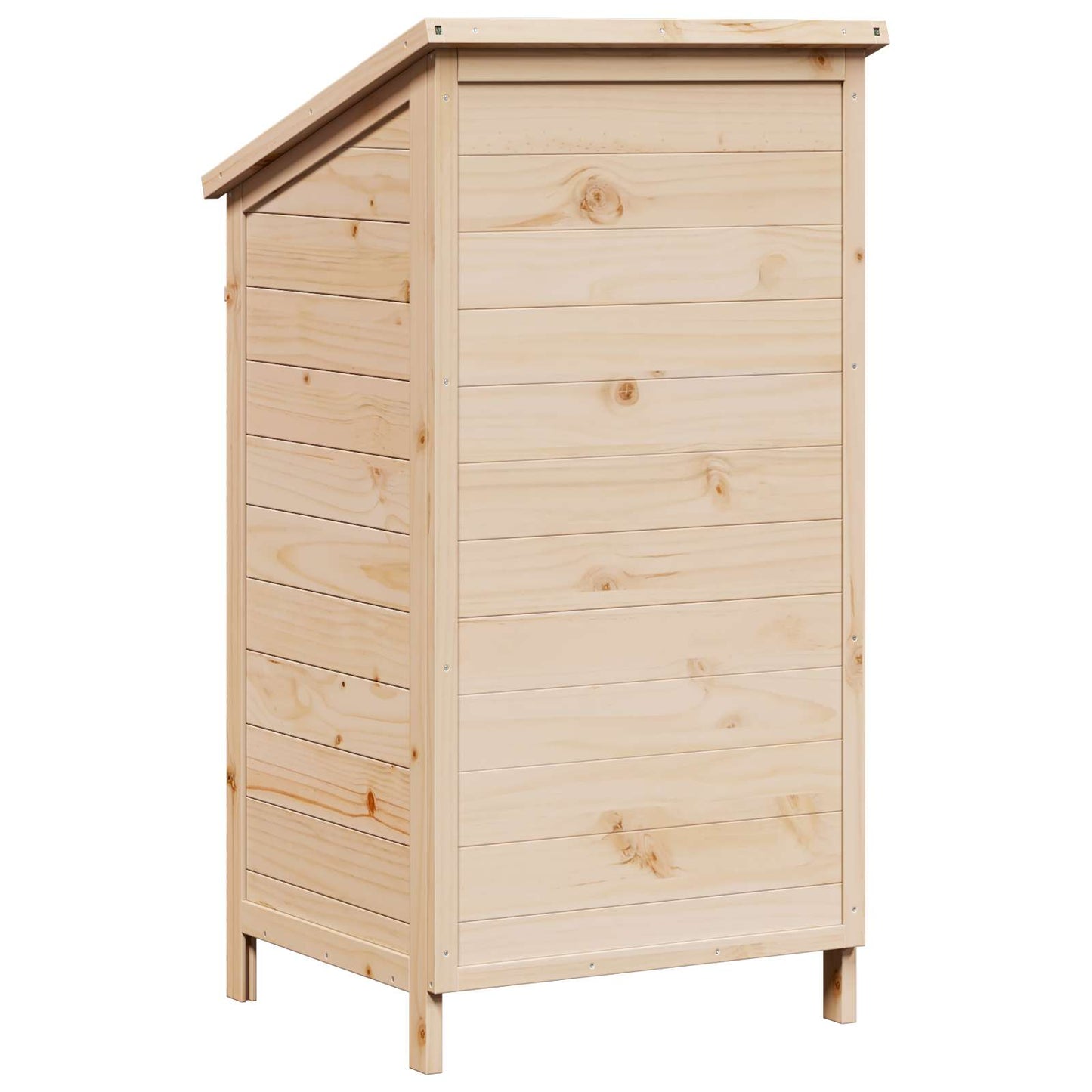 Garden Shed Natural 59 x 56 x 113.5 cm Solid Fir Wood