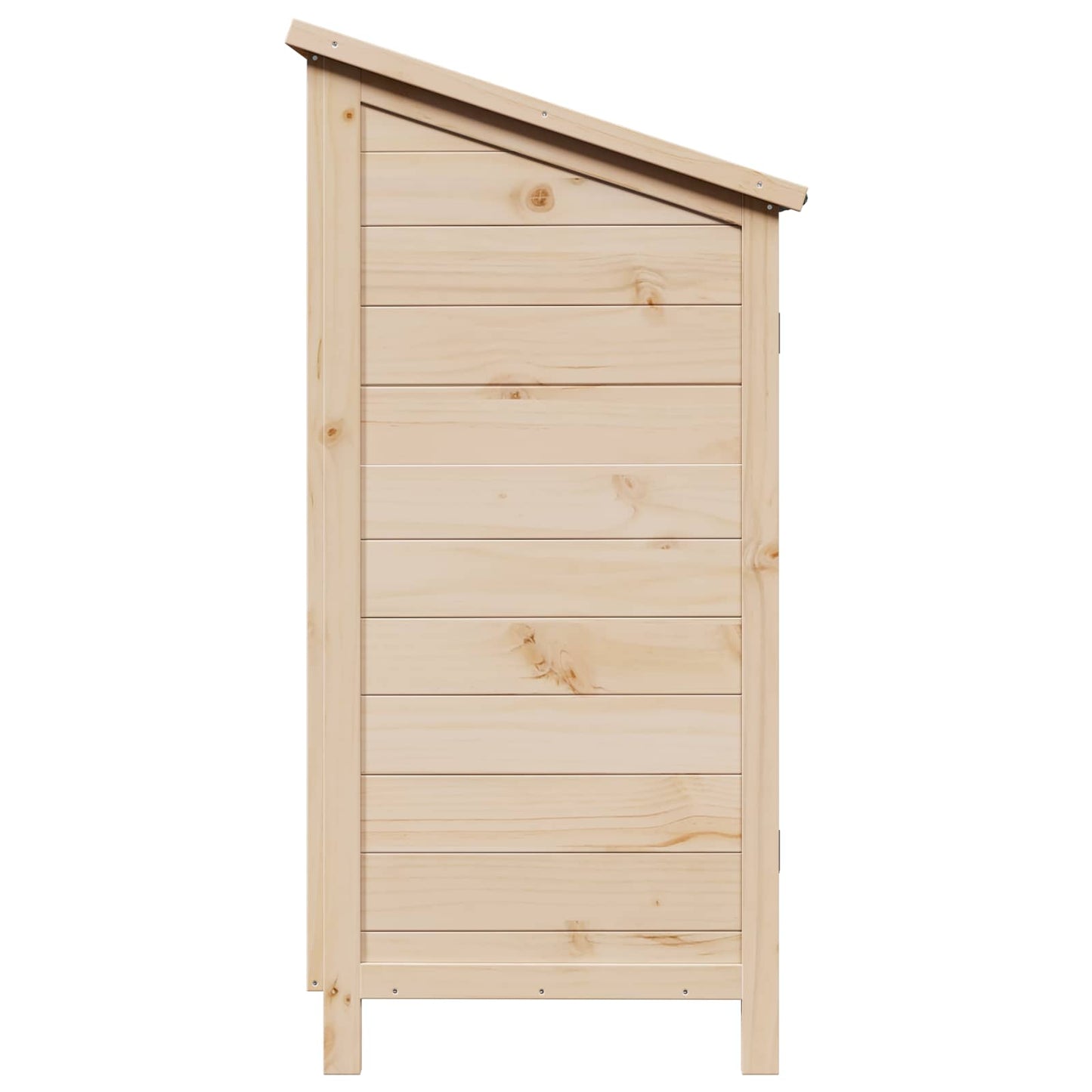 Garden Shed Natural 59 x 56 x 113.5 cm Solid Fir Wood