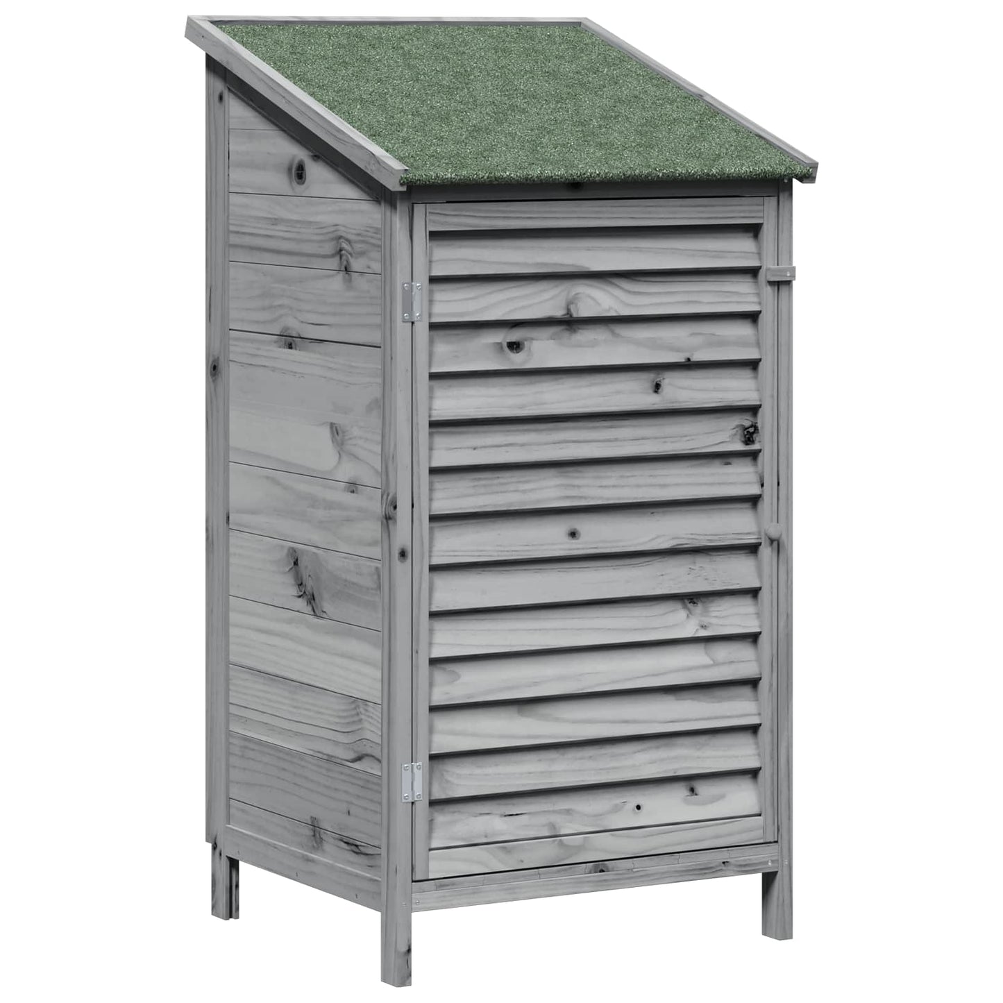 Garden Shed Grey 59 x 56 x 113.5 cm Solid Fir Wood
