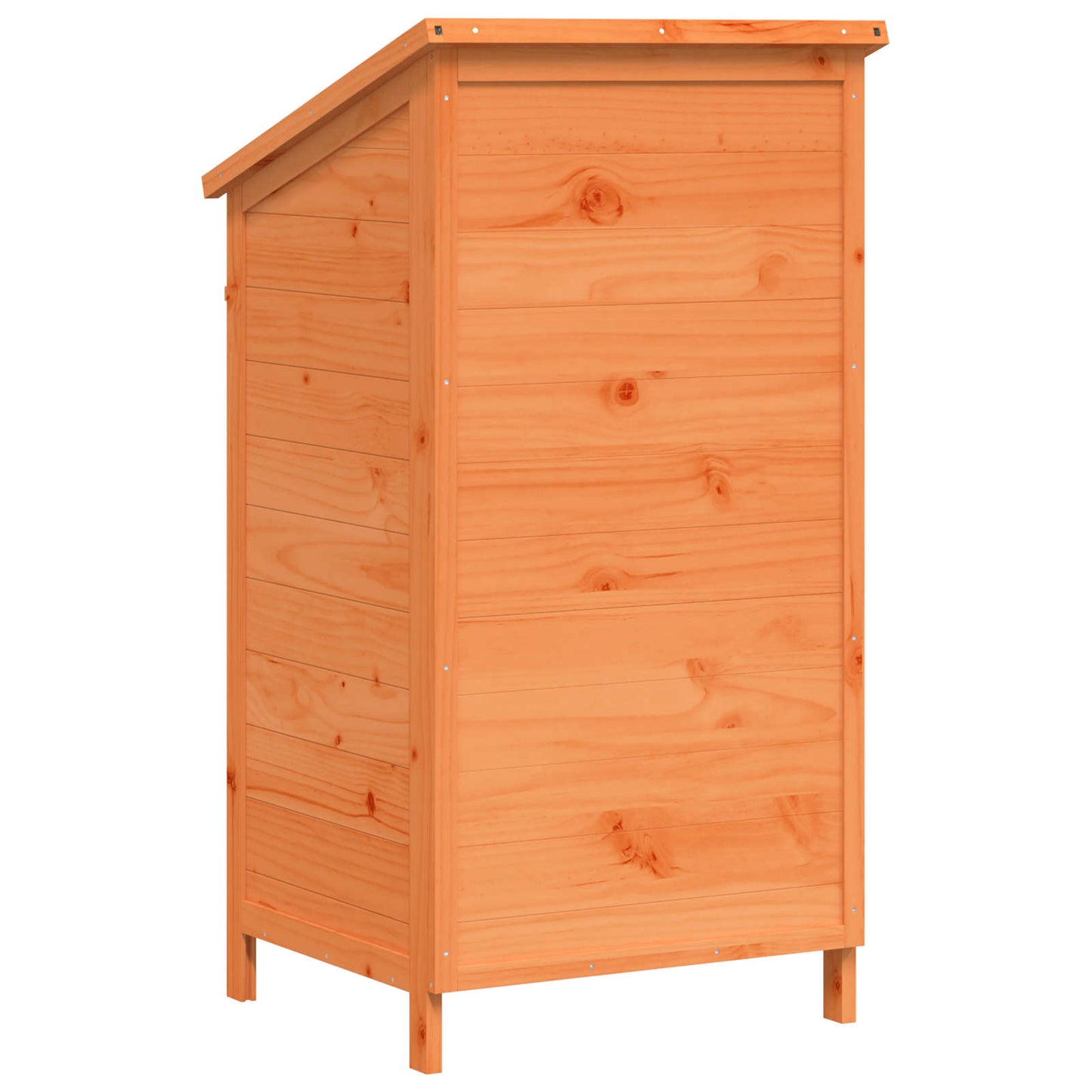 Garden Shed Brown 59 x 56 x 113.5 cm Solid Fir Wood