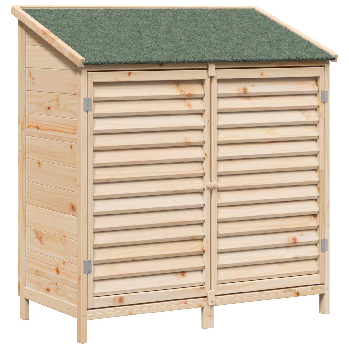 Garden Shed Natural 106 x 56 x 113.5 cm Solid Fir Wood