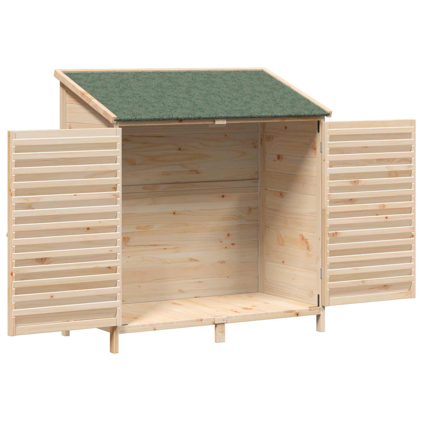 Garden Shed Natural 106 x 56 x 113.5 cm Solid Fir Wood