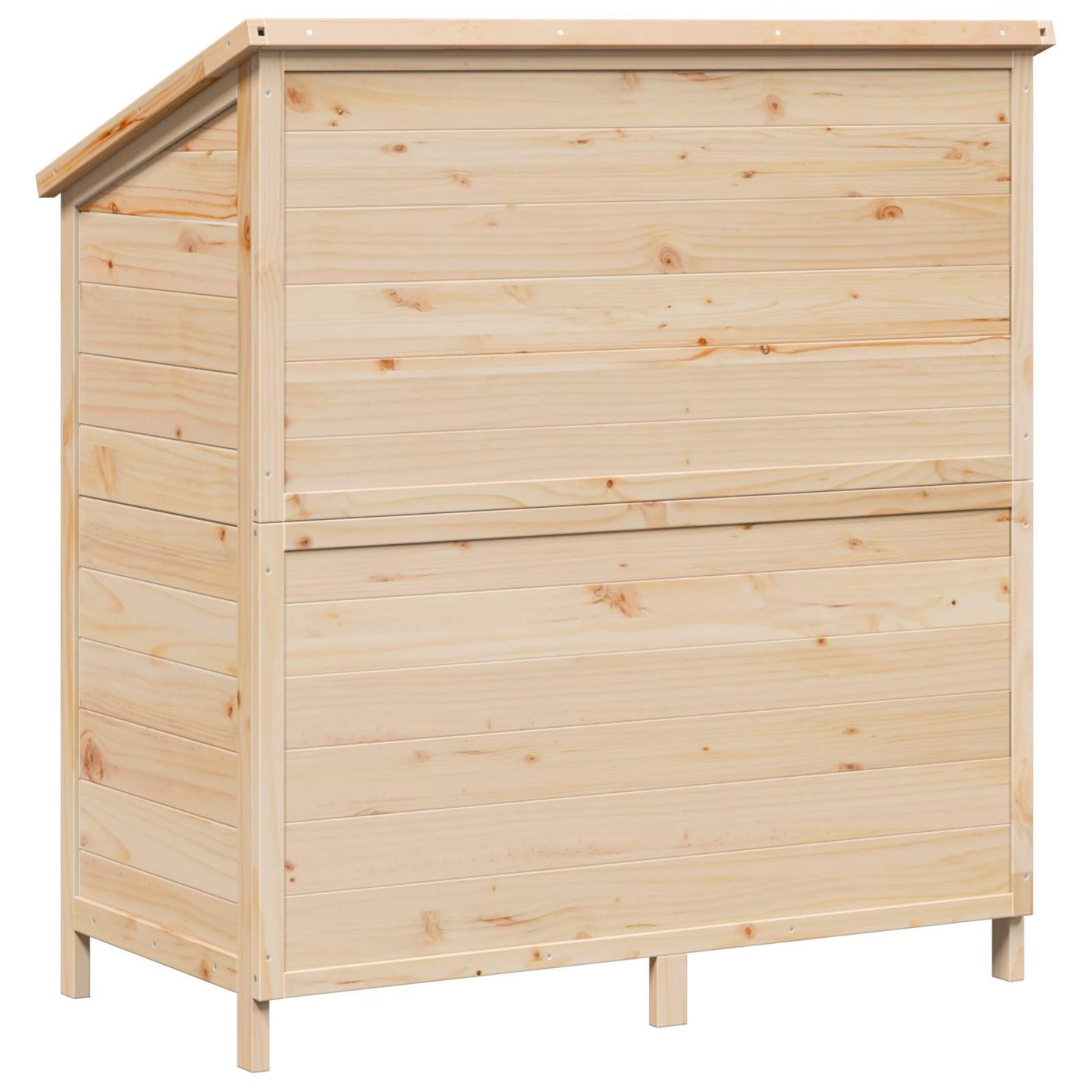 Garden Shed Natural 106 x 56 x 113.5 cm Solid Fir Wood
