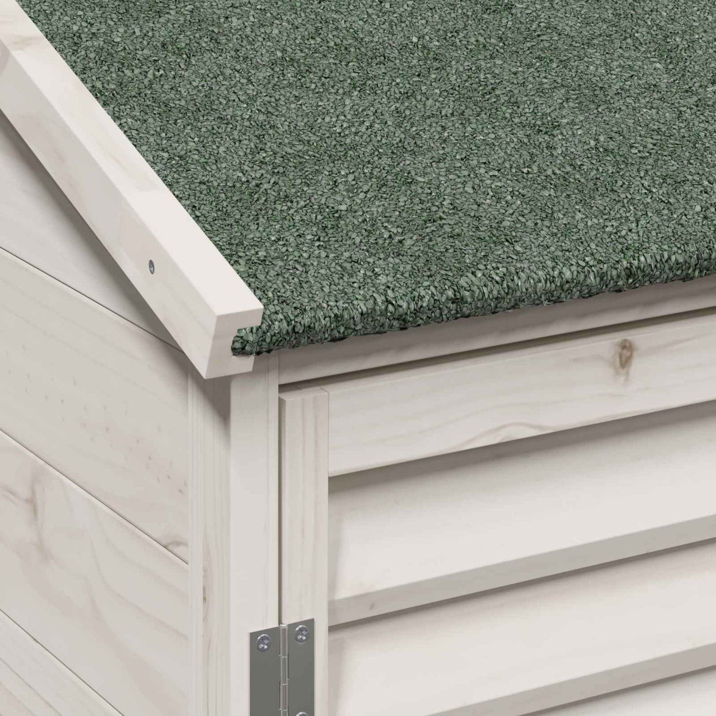 Garden Shed White 106 x 56 x 113.5 cm Solid Fir Wood