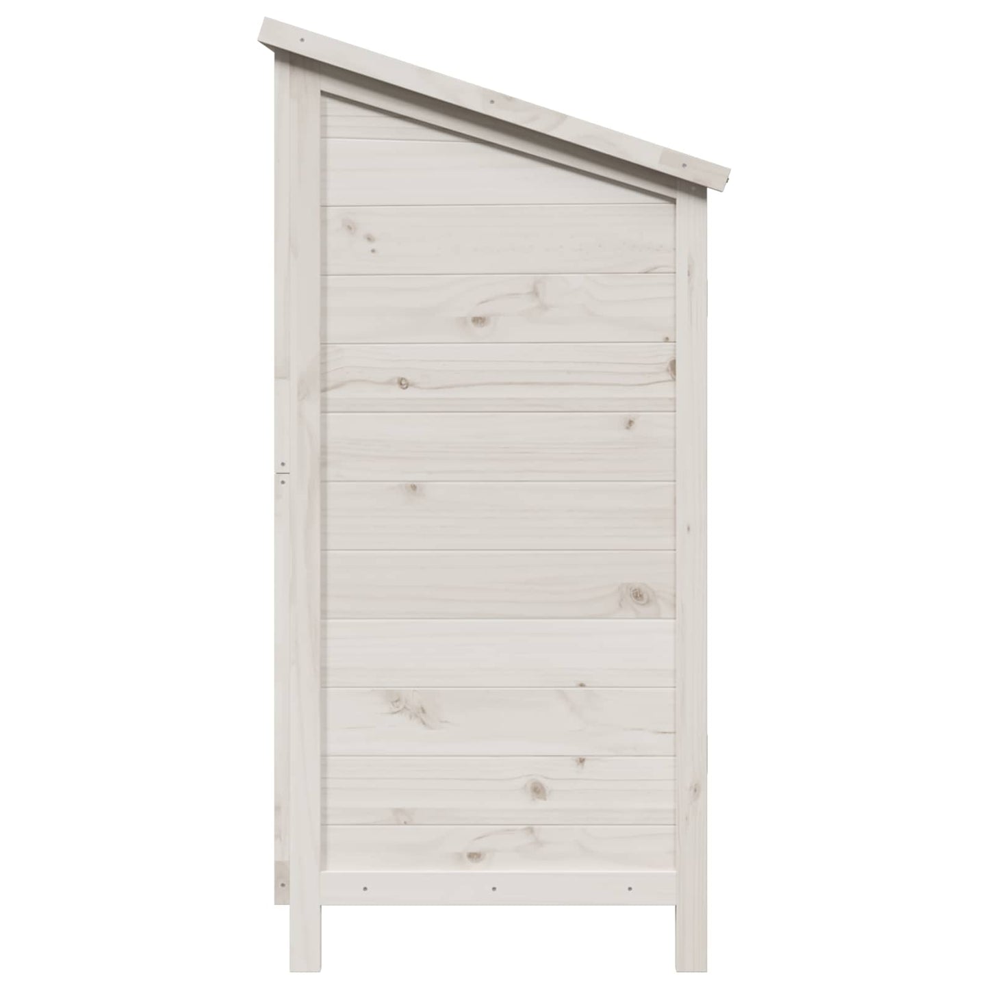 Garden Shed White 106 x 56 x 113.5 cm Solid Fir Wood