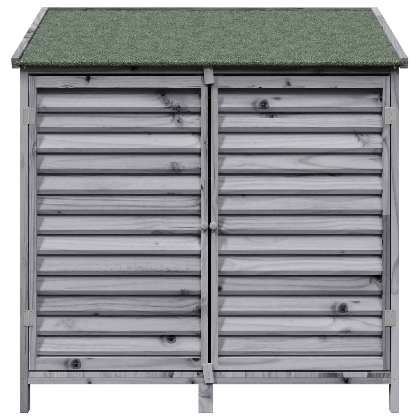 Garden Shed Grey 106 x 56 x 113.5 cm Solid Fir Wood