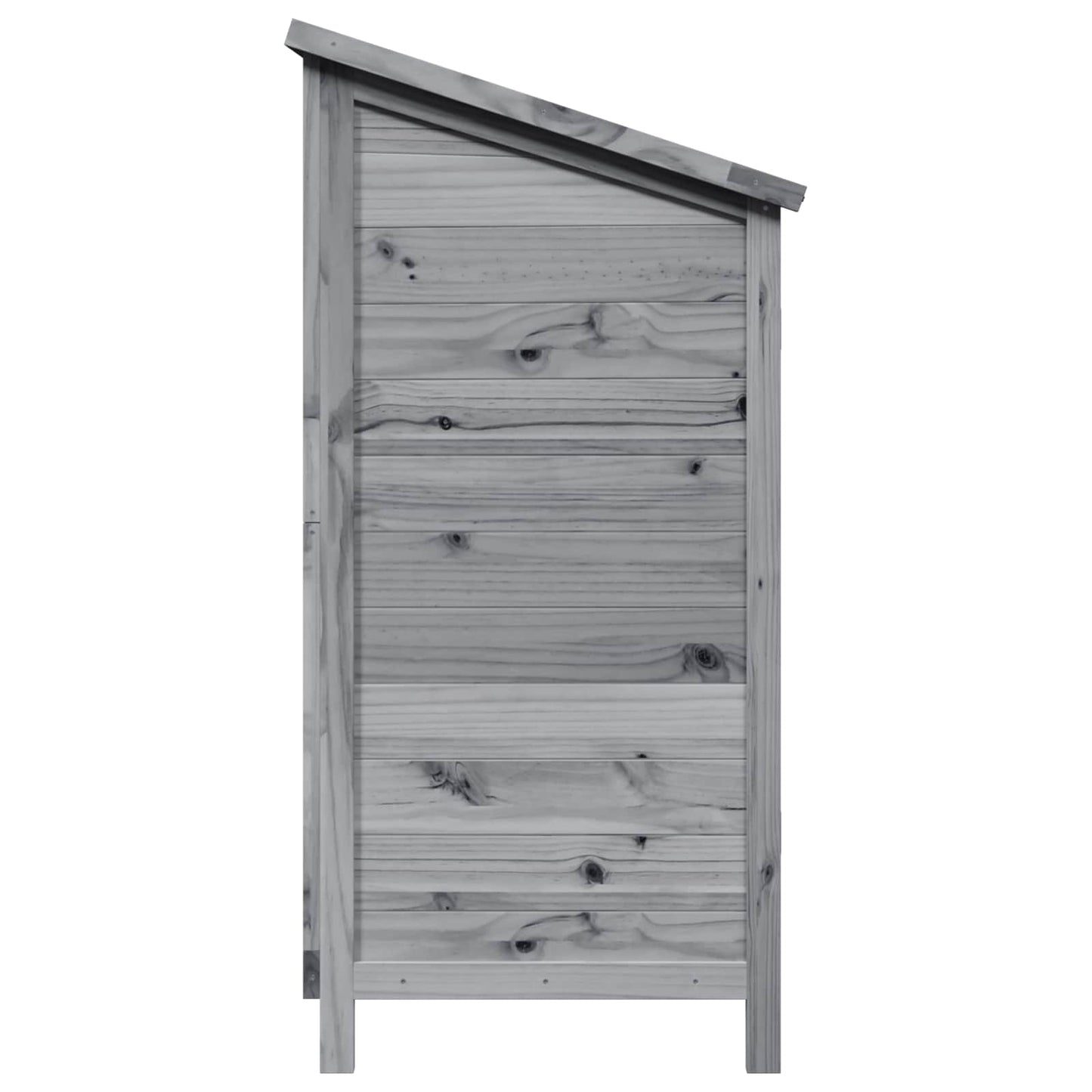 Garden Shed Grey 106 x 56 x 113.5 cm Solid Fir Wood