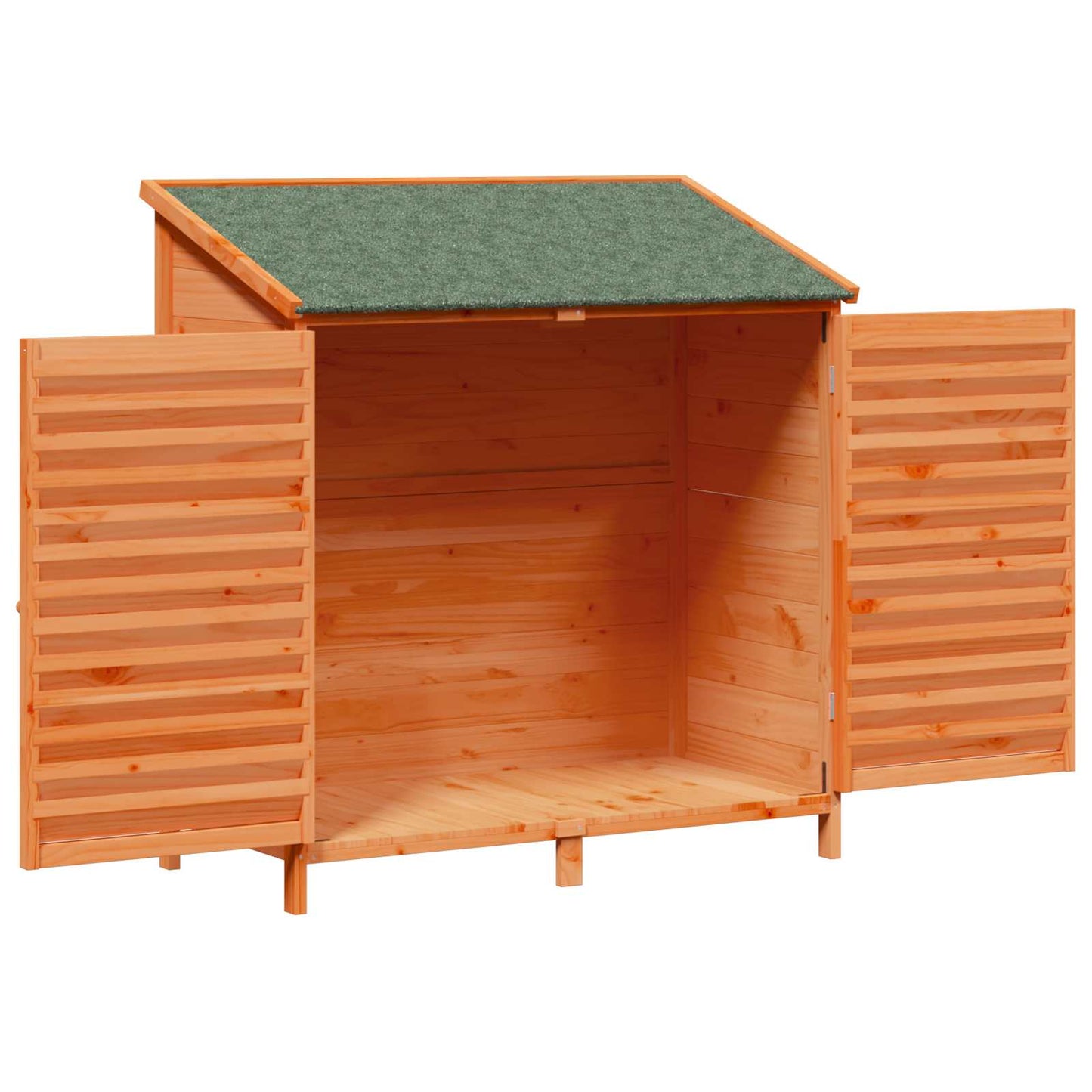 Garden Shed Brown 106 x 56 x 113.5 cm Solid Fir Wood