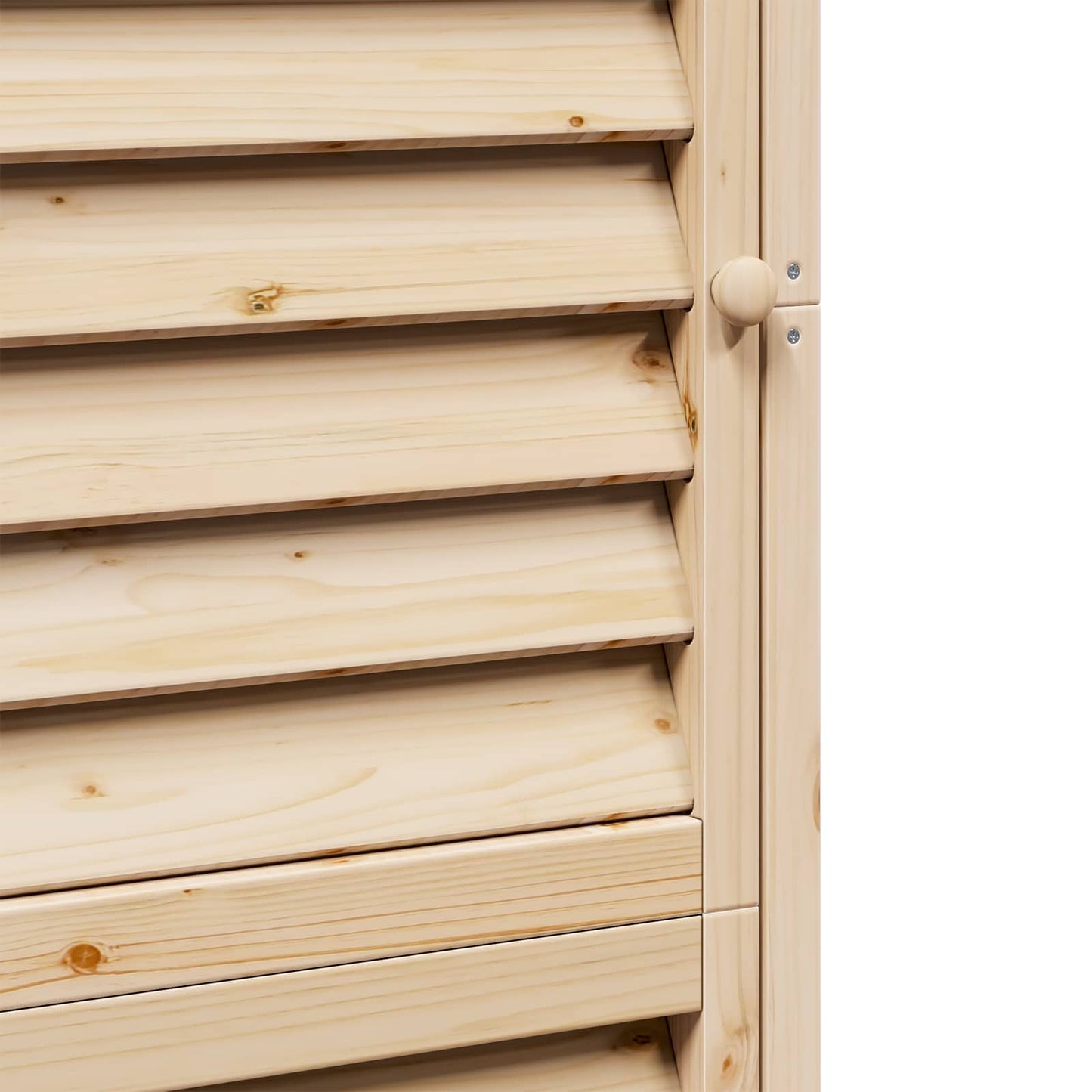 Garden Shed Natural 59 x 56 x 176 cm Solid Fir Wood