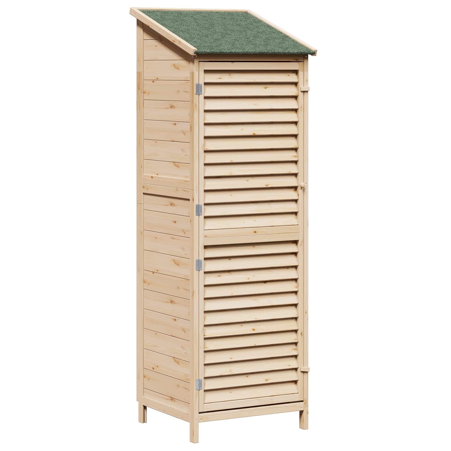 Garden Shed Natural 59 x 56 x 176 cm Solid Fir Wood