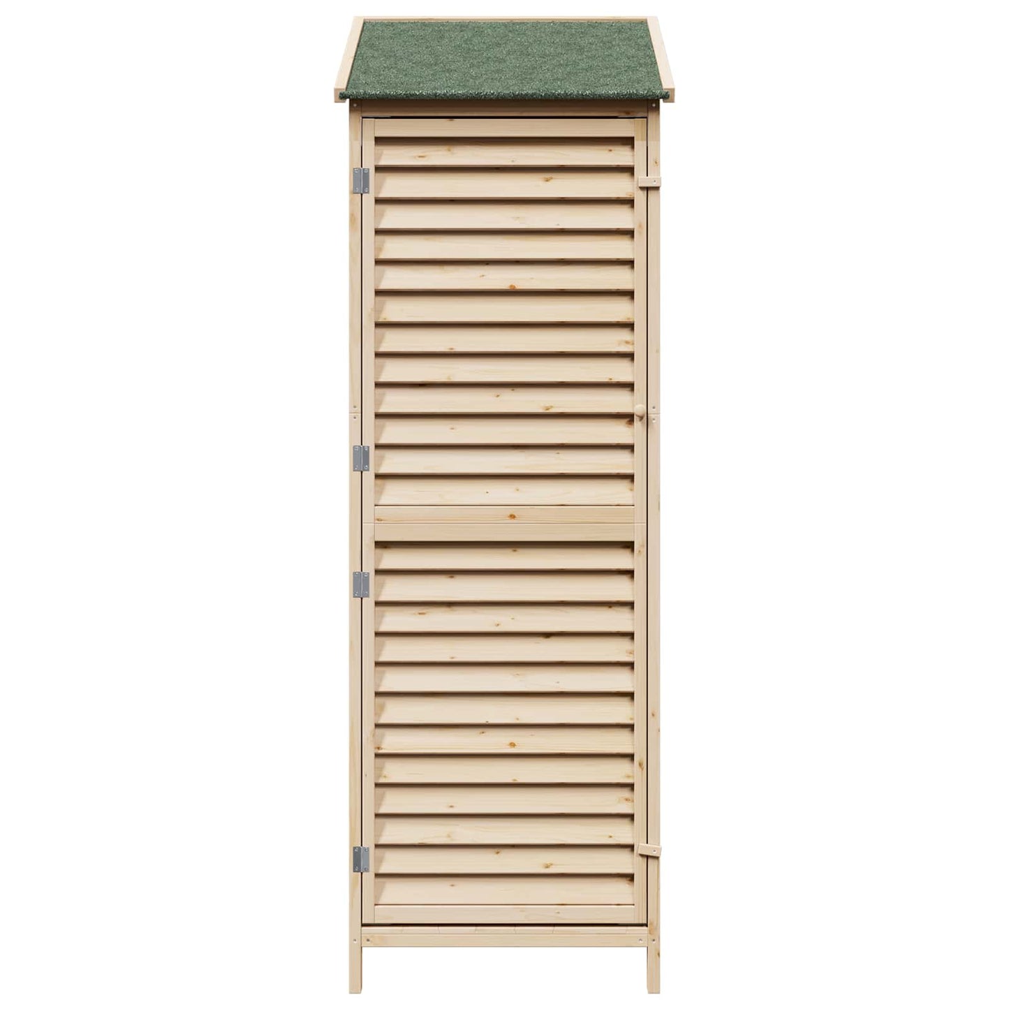 Garden Shed Natural 59 x 56 x 176 cm Solid Fir Wood