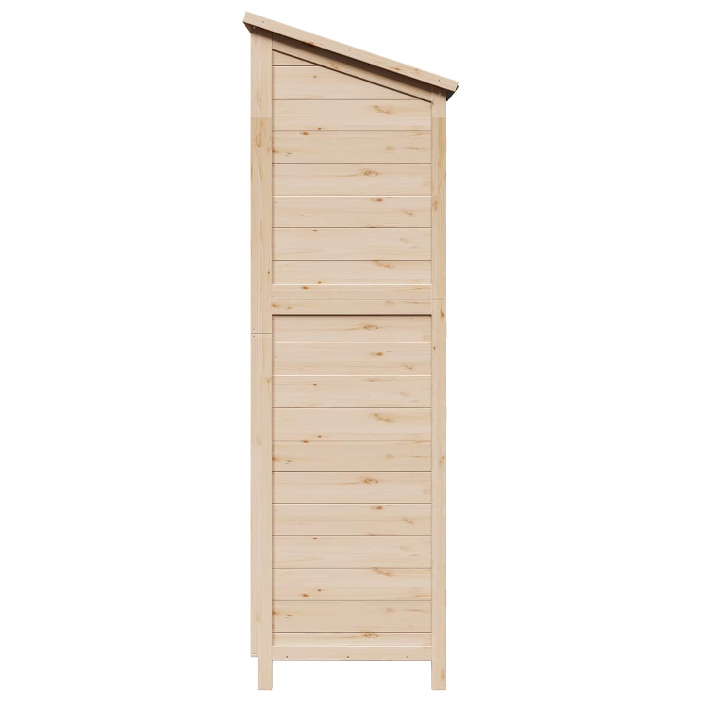 Garden Shed Natural 59 x 56 x 176 cm Solid Fir Wood