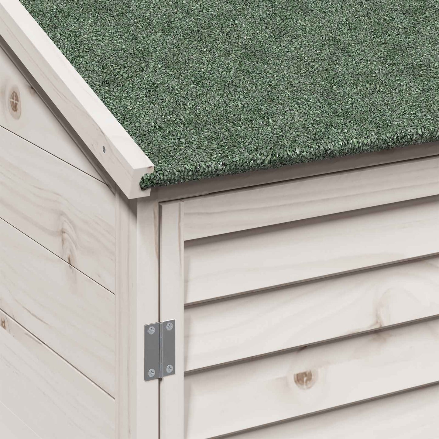 Garden Shed White 59 x 56 x 176 cm Solid Fir Wood