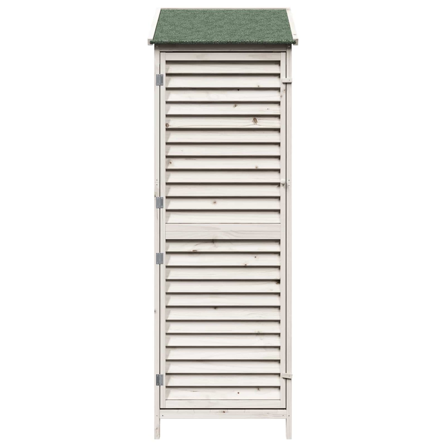Garden Shed White 59 x 56 x 176 cm Solid Fir Wood
