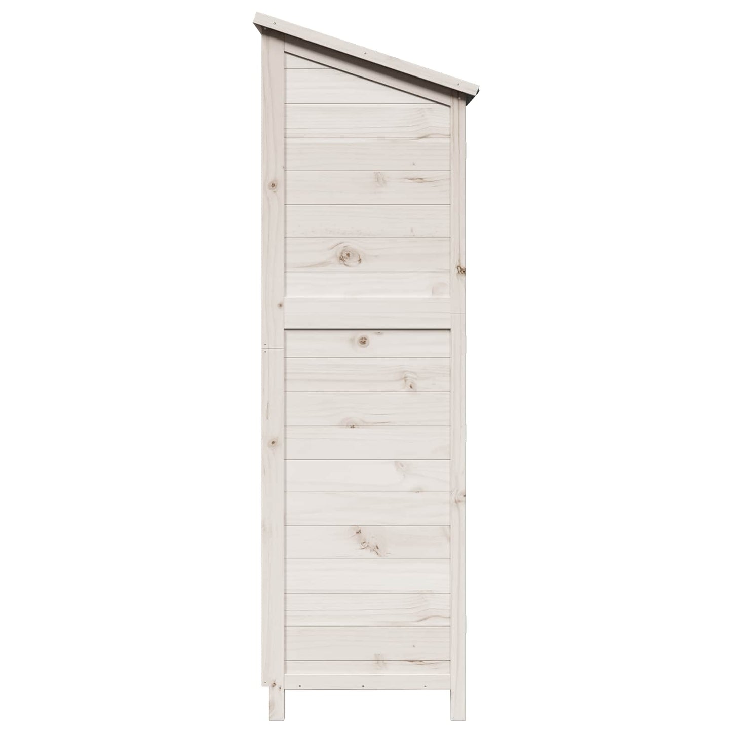 Garden Shed White 59 x 56 x 176 cm Solid Fir Wood