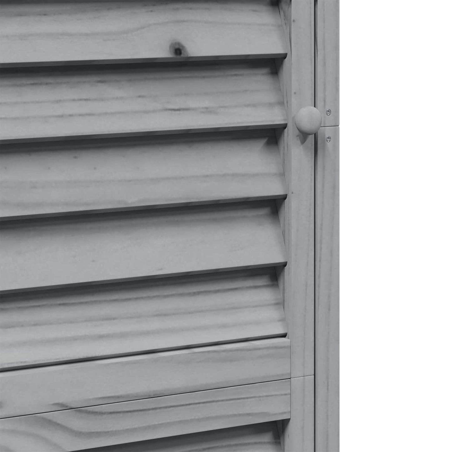 Garden Shed Grey 59 x 56 x 176 cm Solid Fir Wood