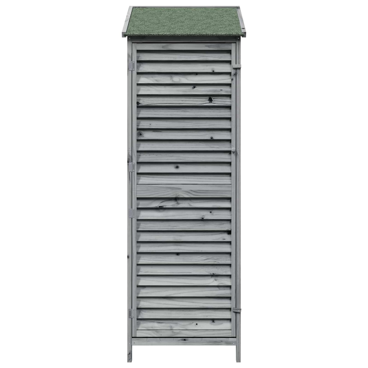 Garden Shed Grey 59 x 56 x 176 cm Solid Fir Wood