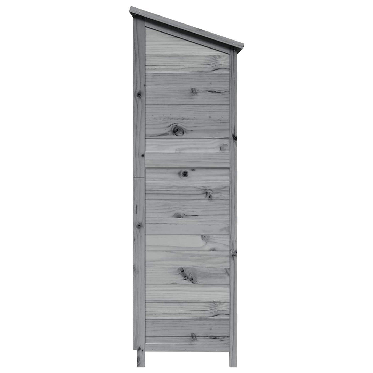 Garden Shed Grey 59 x 56 x 176 cm Solid Fir Wood